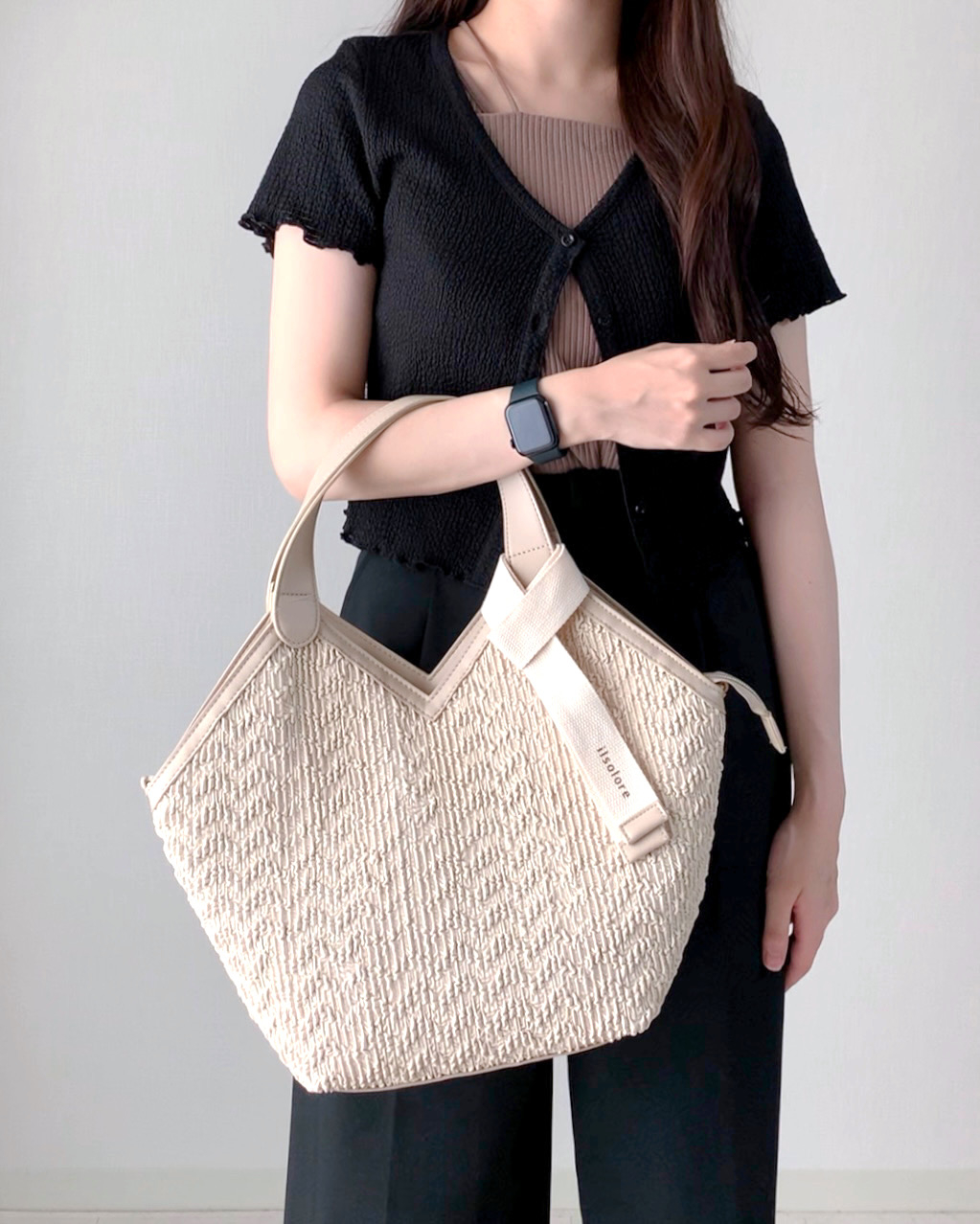 しまむらのおすすめファッションアイテム「YOエンボス2WAY」