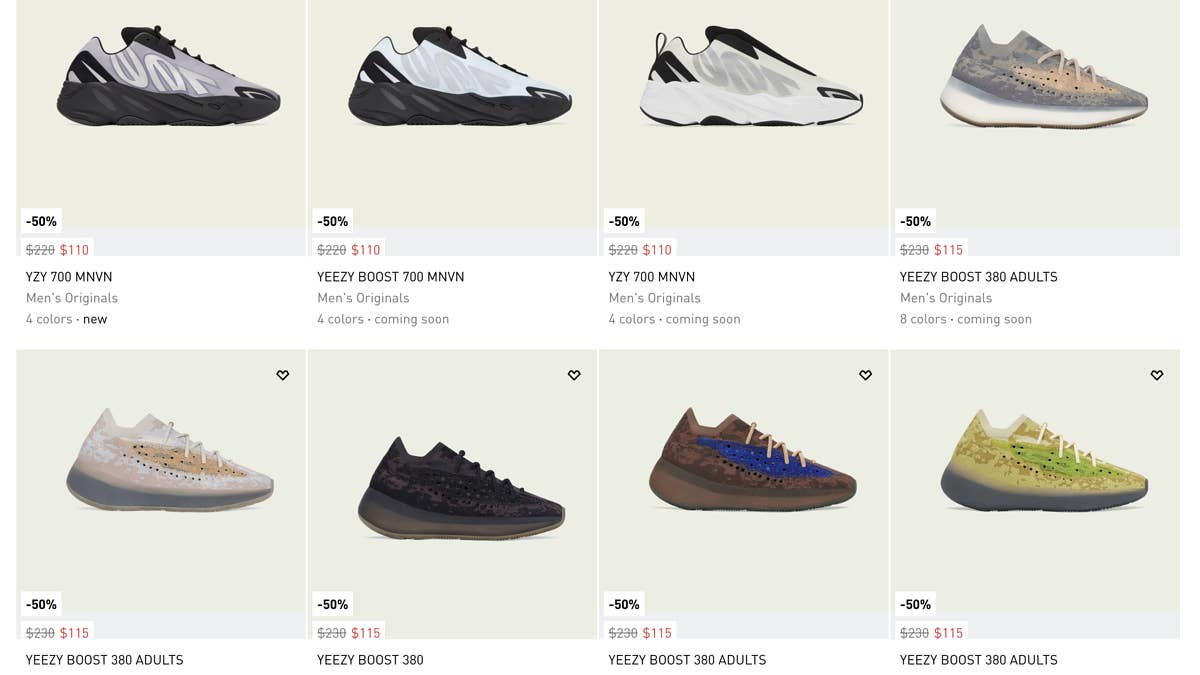 Adidas Just Restocked a Bunch of Yeezys for Half Off