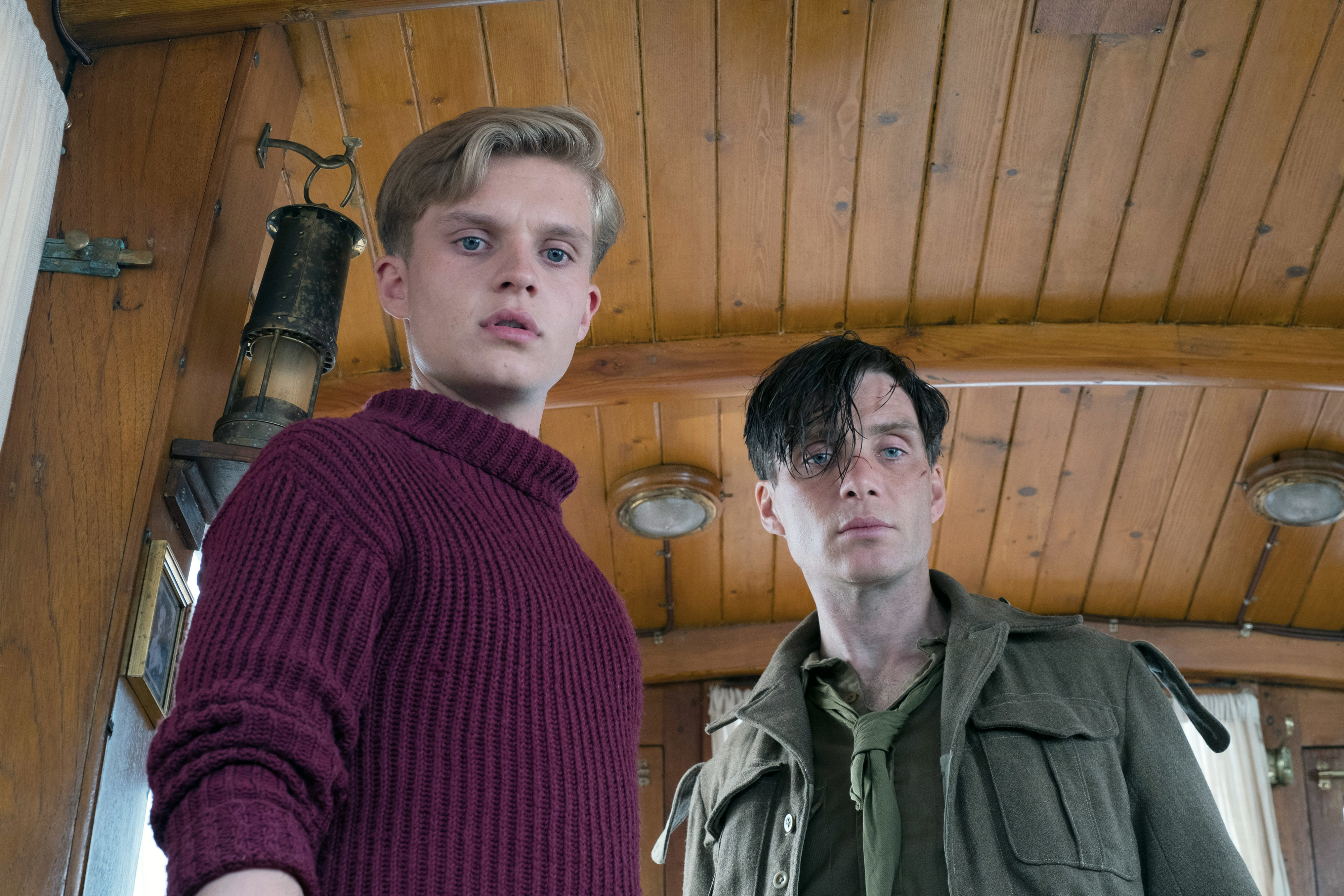 Bobby Schofield and Cillian Murphy in "Dunkirk"
