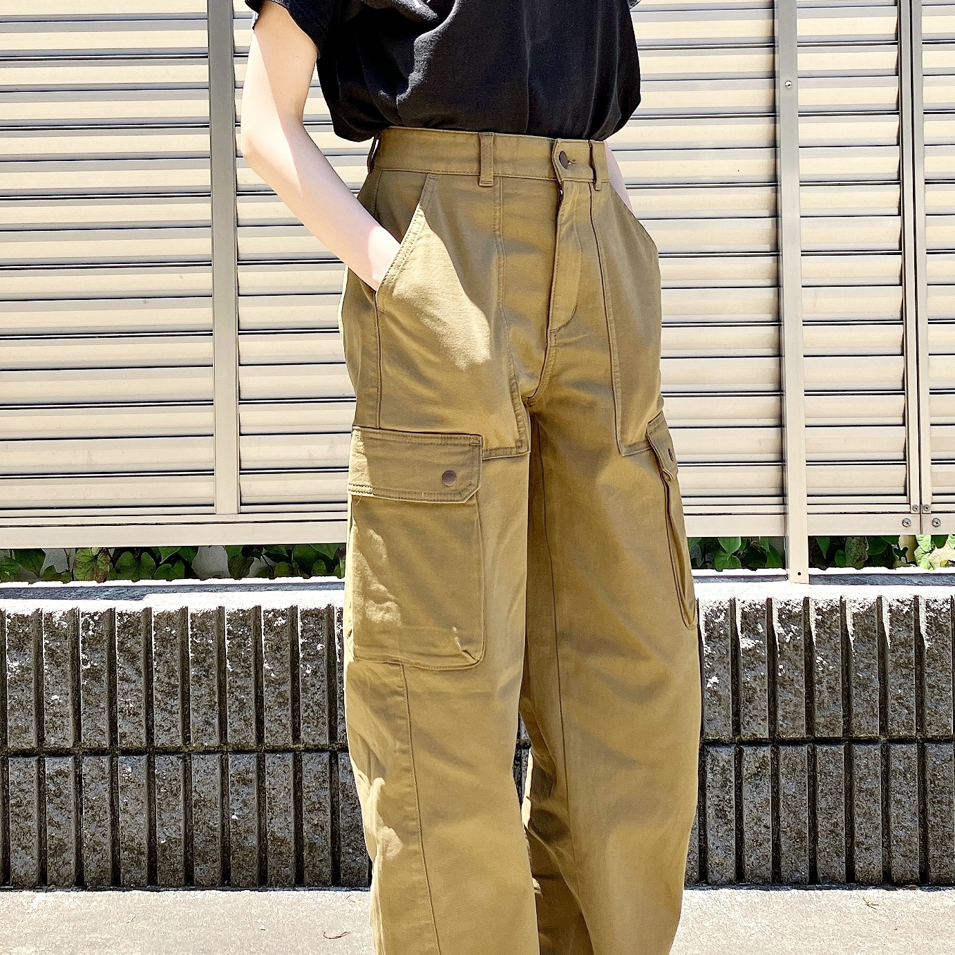 GU（ジーユー）のおすすめボトムス「バレルレッグカーゴパンツ（丈標準71.0～75.0cm）」