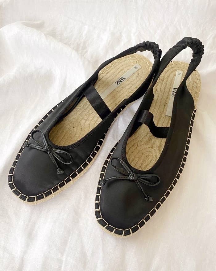 ZARA(ザラ)のおすすめファッションアイテム「リボン トップステッチ エスパドリーユ」