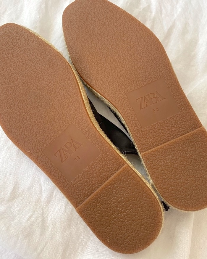 ZARA（ザラ）のおすすめファッションアイテム「リボン トップステッチ エスパドリーユ」