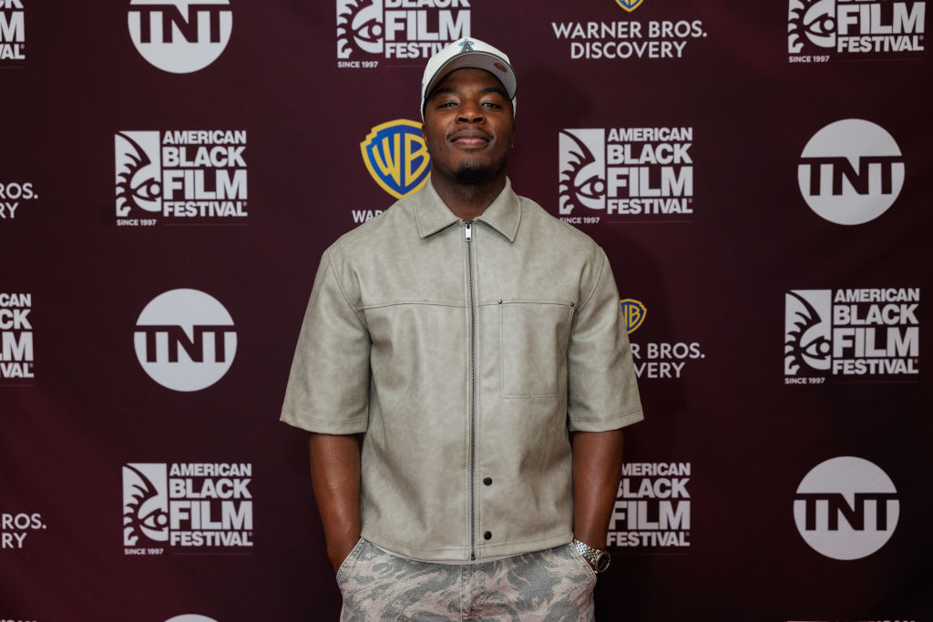 Closeup of Daniel Ezra on the red carpet