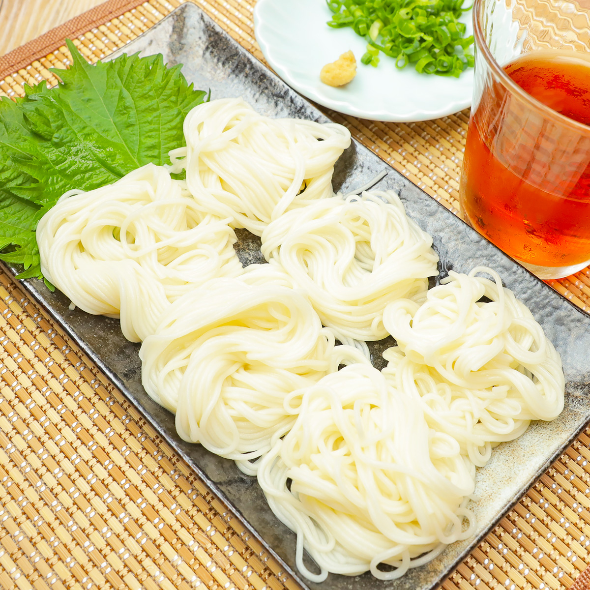 素麺が盛られたお皿