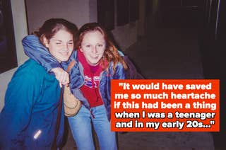 Two young women smiling, one with her arm around the other. Overlay text reads: 