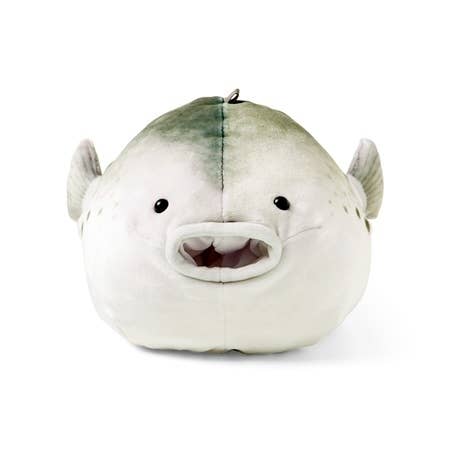 水を吐くフグのぬいぐるみティッシュケース 正面