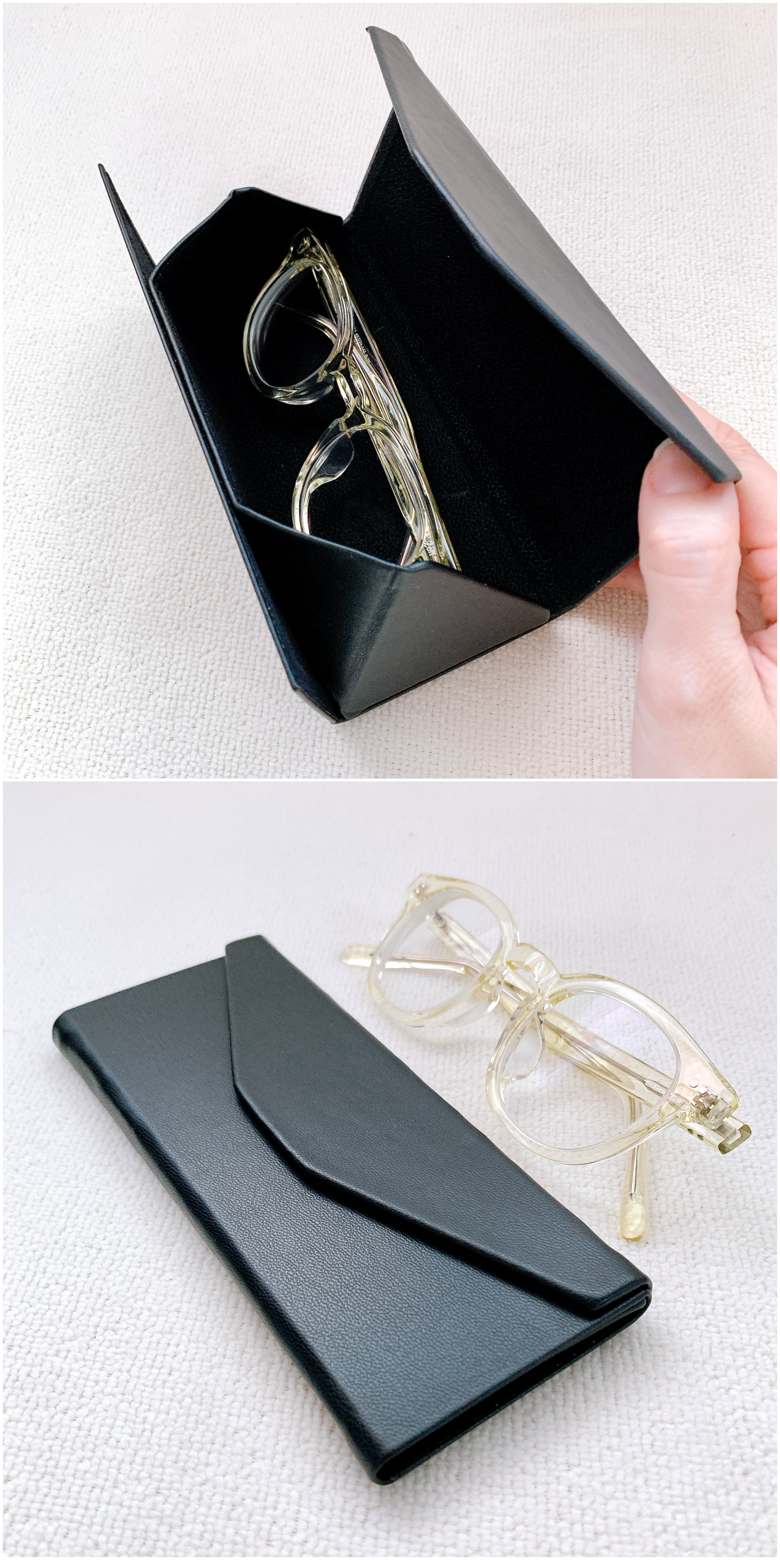 3COINS（スリーコインズ）のおすすめの便利グッズ「《薄くてかさばらない》折りたたみ式メガネケース」