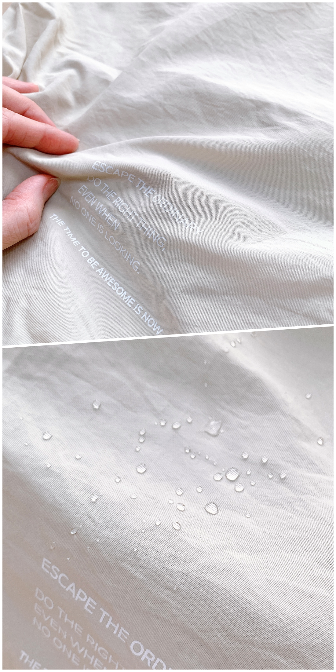 3COINS（スリーコインズ）のおすすめの便利グッズ「《撥水加工》ロゴプリントバッグカバー／Rainy Day Style」