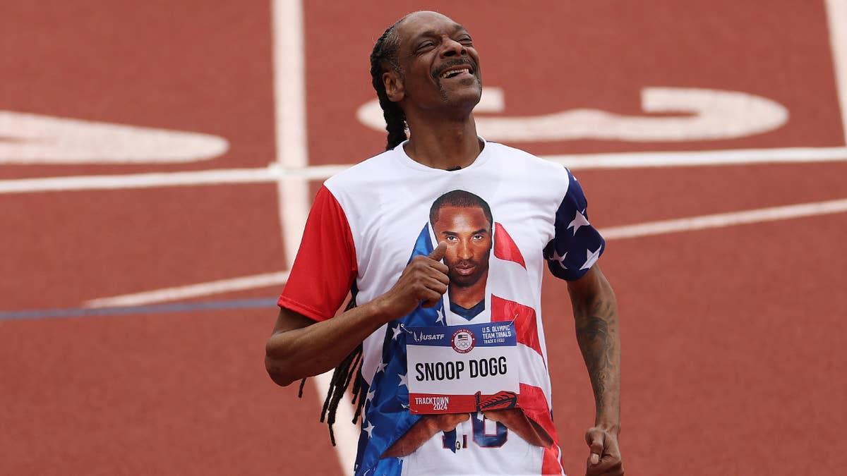Snoop competed against Olympians Ato Boldon and Wallace Spearmon.
