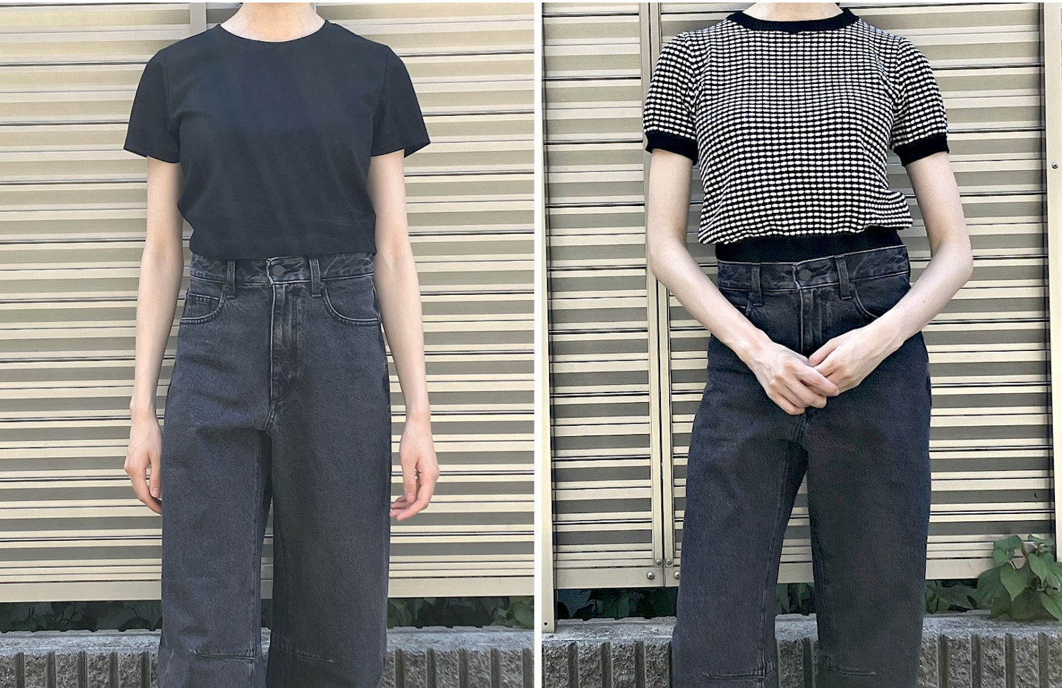 GU（ジーユー）のおすすめジーンズ「バレルレッグジーンズB+EC（丈短め68.0cm）」