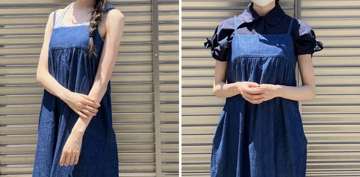 Honeys（ハニーズ）のおすすめワンピース「デニムキャミワンピース」