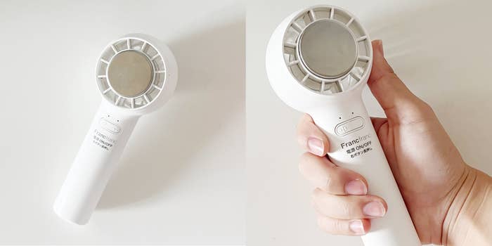 Francfranc（フランフラン）のおすすめの便利アイテム「フレ アイスタッチハンディファン ホワイト」