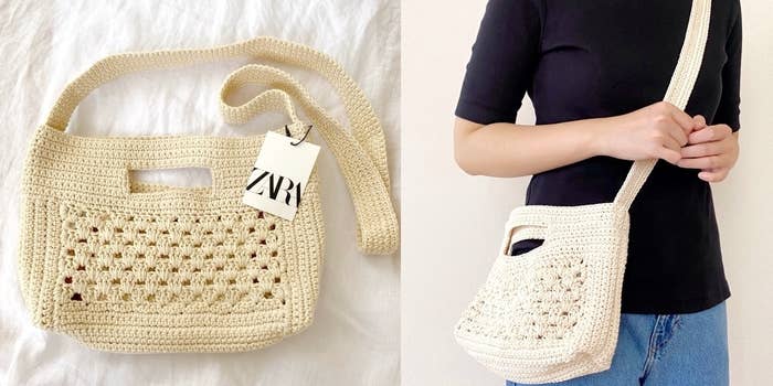 ☆ドイツ発*ZARA*新作*クロシェシェルバッグ/LIGHT BEIGE☆ SHELL CROCHET BAG - Light beige | ZARA United States