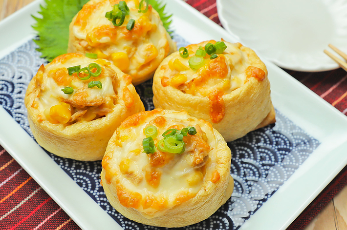 プレートの上に料理が並んでいます。