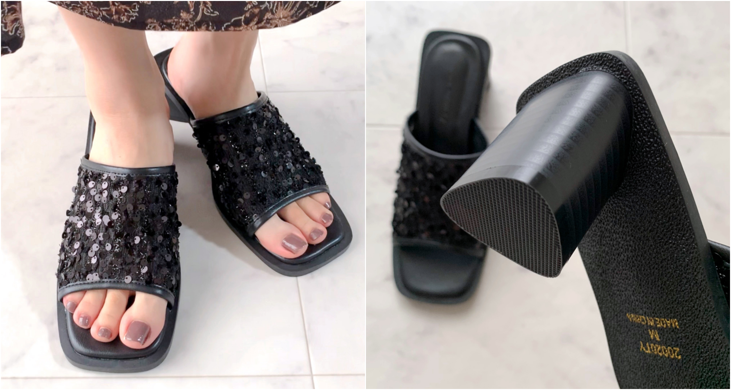 しまむらのオススメのサンダル「TT＊TYスパンコールMU」