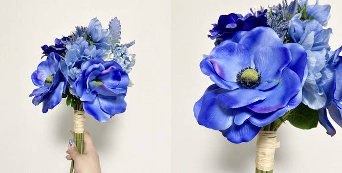 Francfranc（フランフラン）のオススメの造花「ブーケ アネモネミックス ブルー」