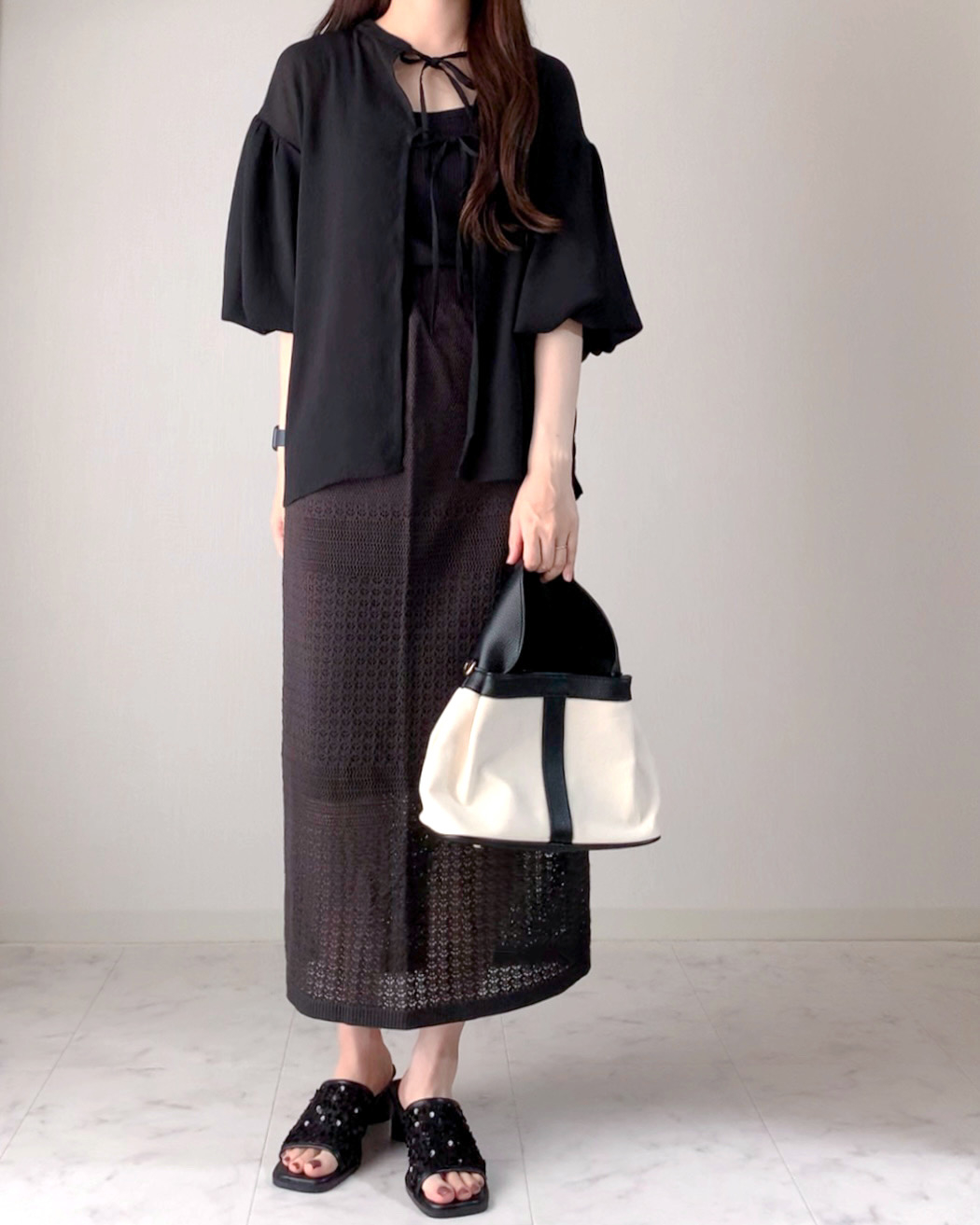 しまむらのおすすめファッションアイテム「KOKバルーンスリーブBL」