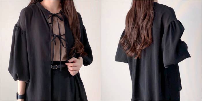 しまむらのおすすめファッションアイテム「KOKバルーンスリーブBL」