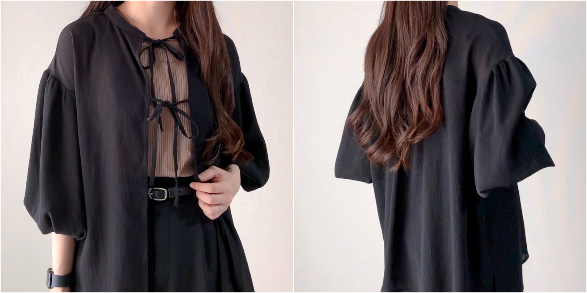 しまむらのおすすめファッションアイテム「KOKバルーンスリーブBL」