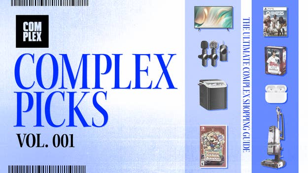 Complex Picks Vol. 001 cover featuring the Ultimate Complex Shopping Guide with images of various items including electronics, games, and home appliances