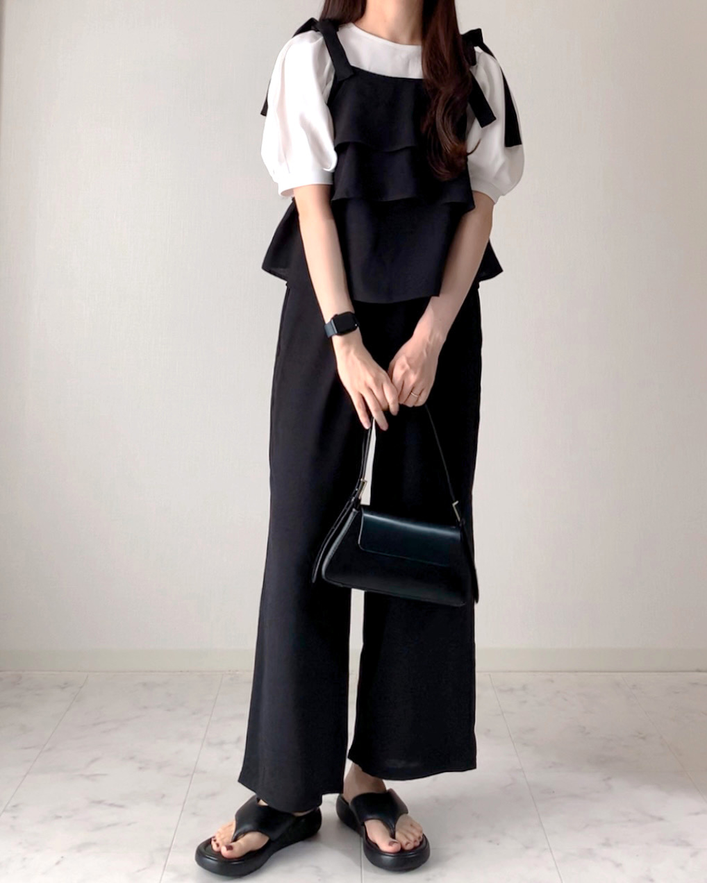 しまむらのおすすめセットアップ「2セット TT2PK*ビスチェ」