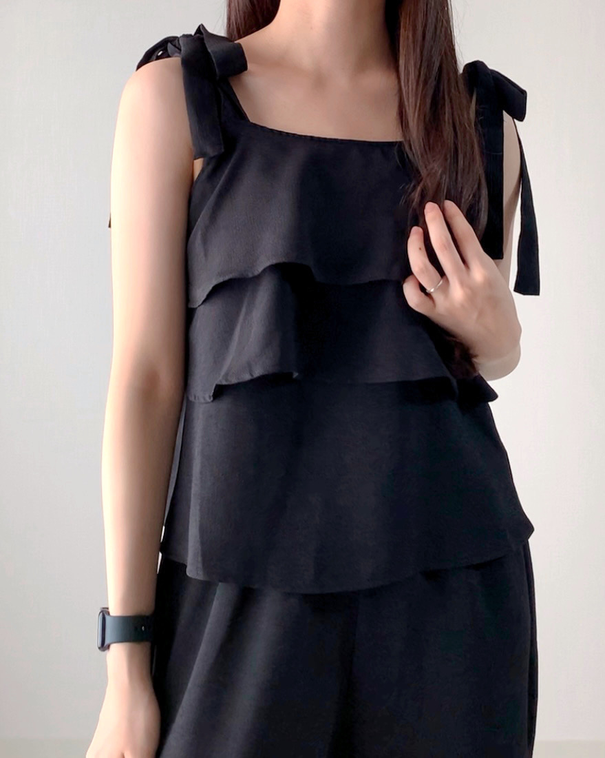 しまむらのおすすめセットアップ「2セット TT2PK＊ビスチェ」