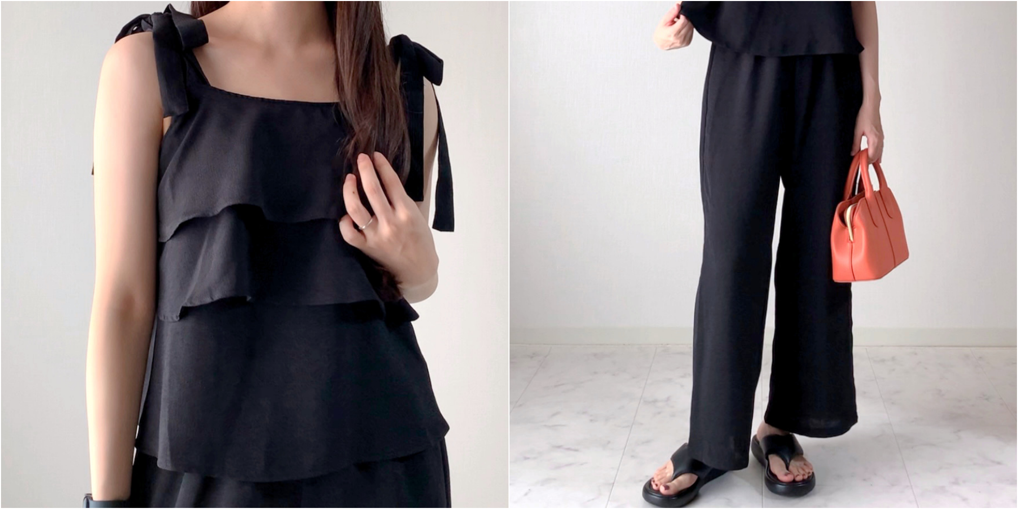 しまむらのおすすめセットアップ「2セット TT2PK＊ビスチェ」