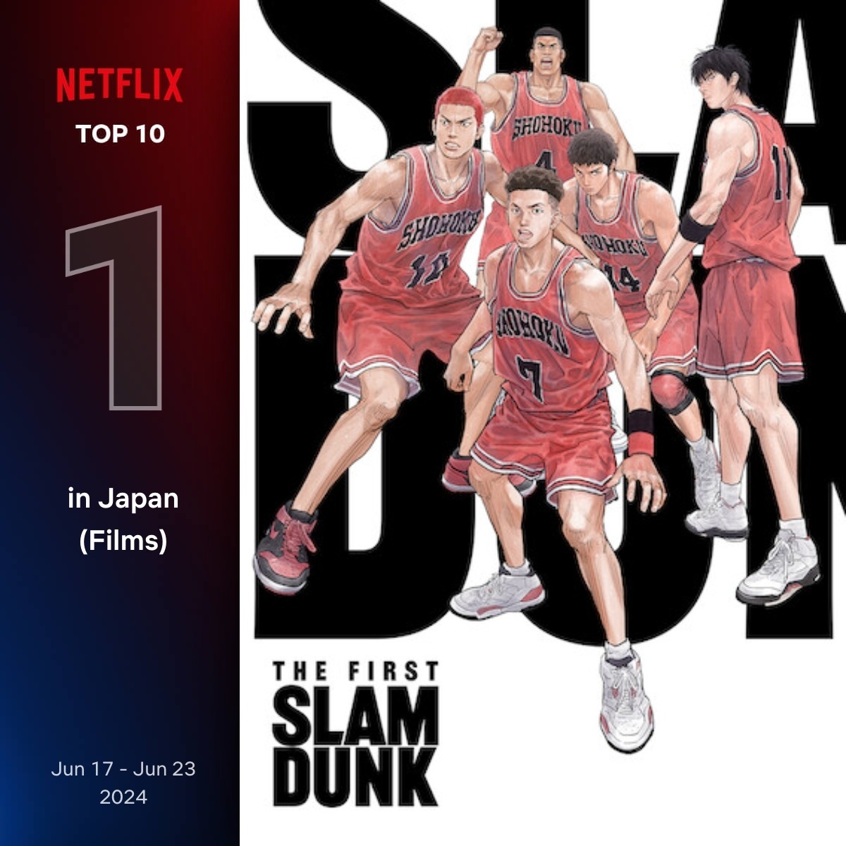 Netflixで映画『THE FIRST SLAM DUNK』(Netflixより)