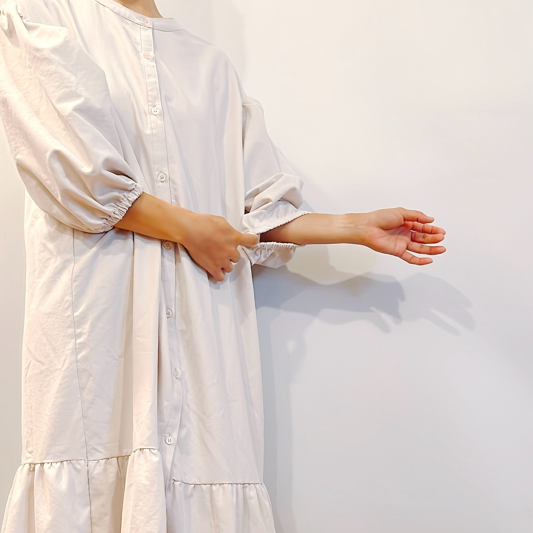 しまむらのおすすめファッションアイテム「ワッシャーティアードワンピ」