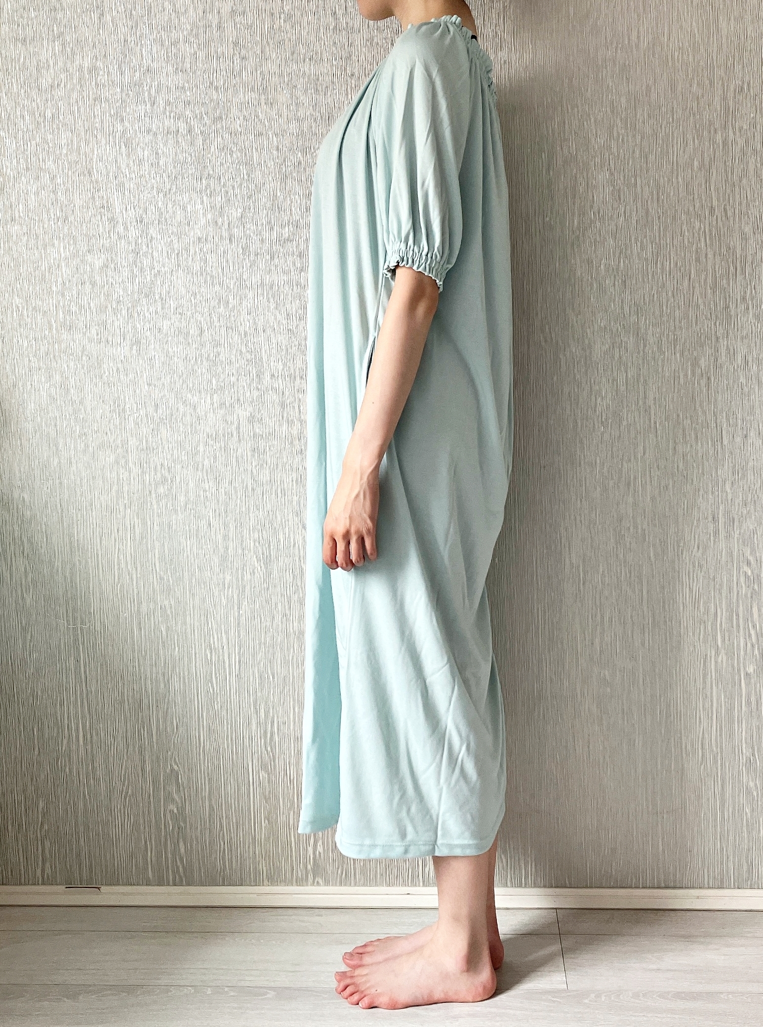 GU（ジーユー）のおすすめルームウェア「ミント2WAYラウンジワンピース（半袖）Sabon」
