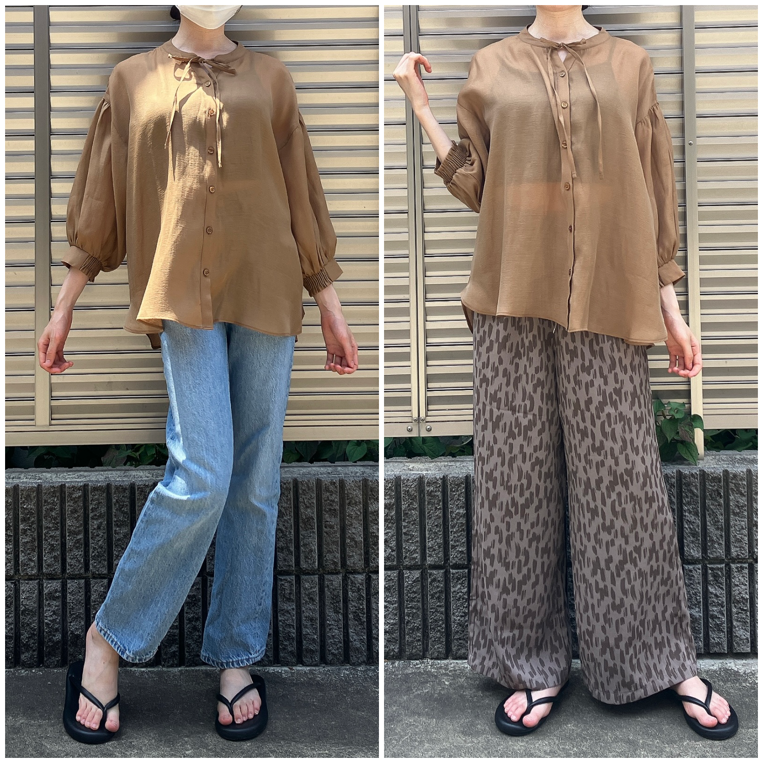 Honeys（ハニーズ）のおすすめトップス「8分袖細リボンブラウス」