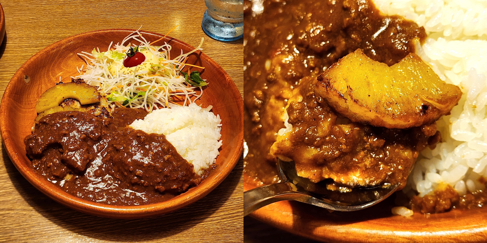 びっくりドンキーのおすすめメニュー「パインカリーバーグディッシュ」