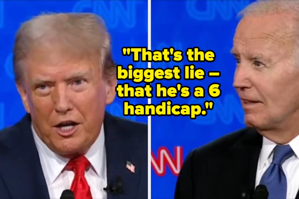 I Feel Slightly Doomed After Joe Biden And Donald Trump Argued Over GOLF During The Presidential Debate, But These Jokes Will Get Me Through