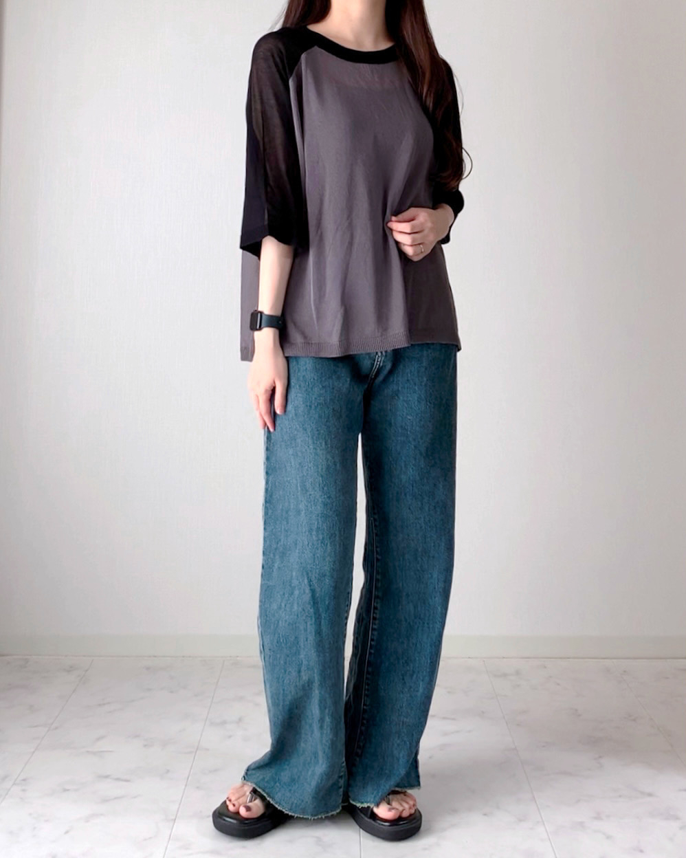 しまむらのおすすめファッションアイテム「SD*TNKCフレア67」