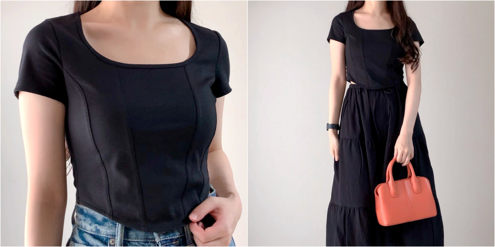 GU(ジーユー)のおすすめファッションアイテム「オープンネックT」