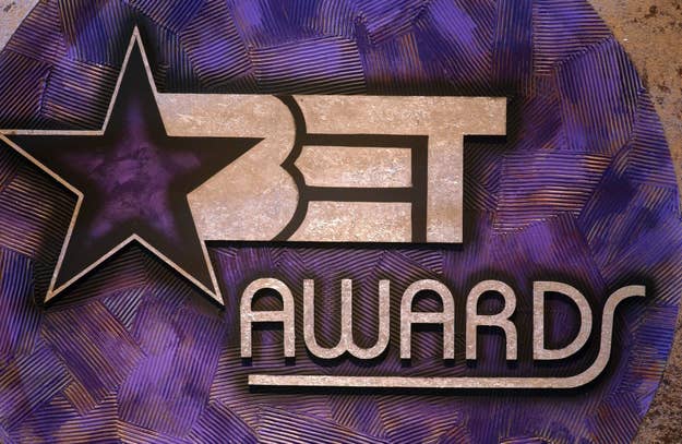 BET Awards logo with a star in the background