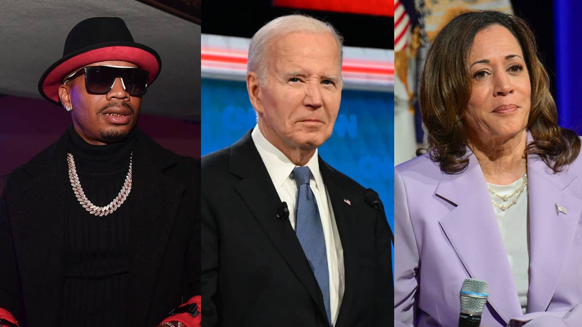 The rapper, in a message to Biden and Harris, explained that people tuned in to see Trump "disciplined" during the presidential debate last night.
