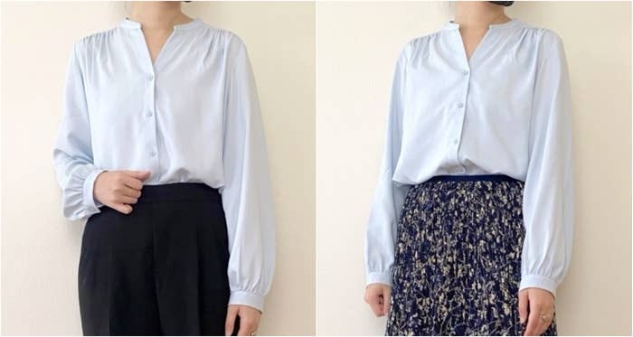 UNIQLO（ユニクロ）のおすすめファッションアイテム「レーヨンギャザーブラウス」