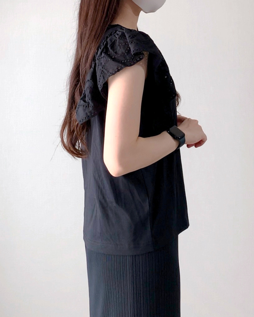 しまむらのおすすめトップス「TNKソデレースFT」