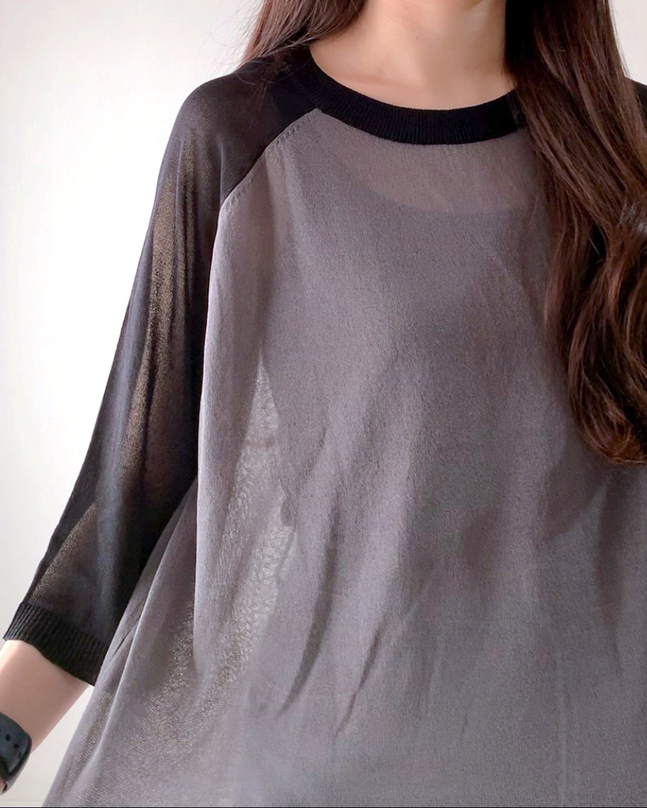 しまむらのおすすめトップス「TNKソデハイショクシアPO」