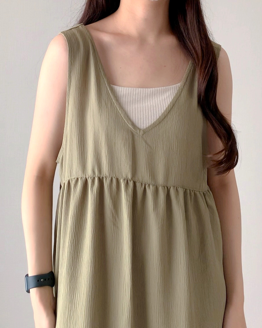 しまむらのおすすめワンピース「TNKTヨウリョウティア98」