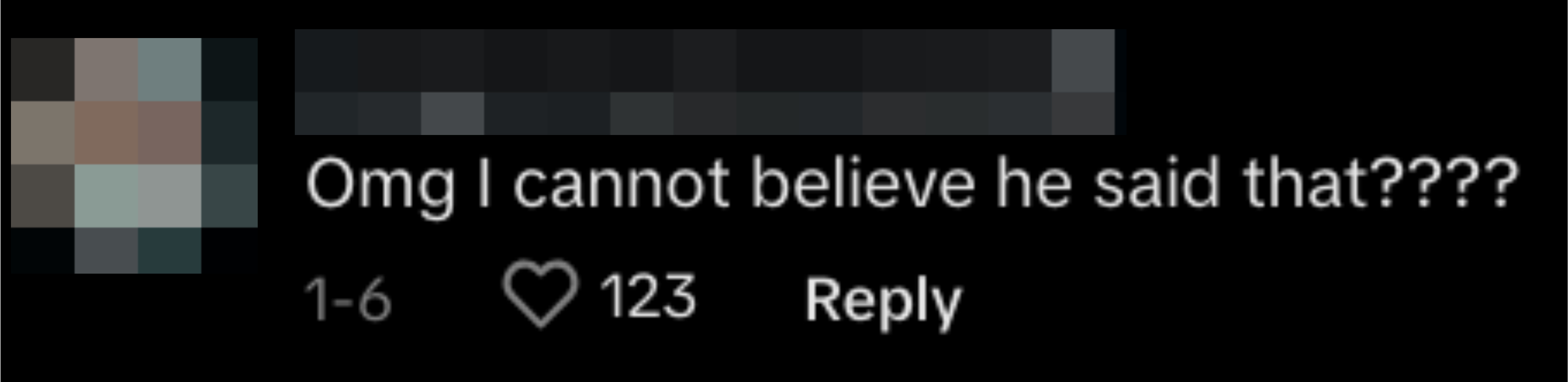 &quot;Omg I cannot believe he said that????&quot;