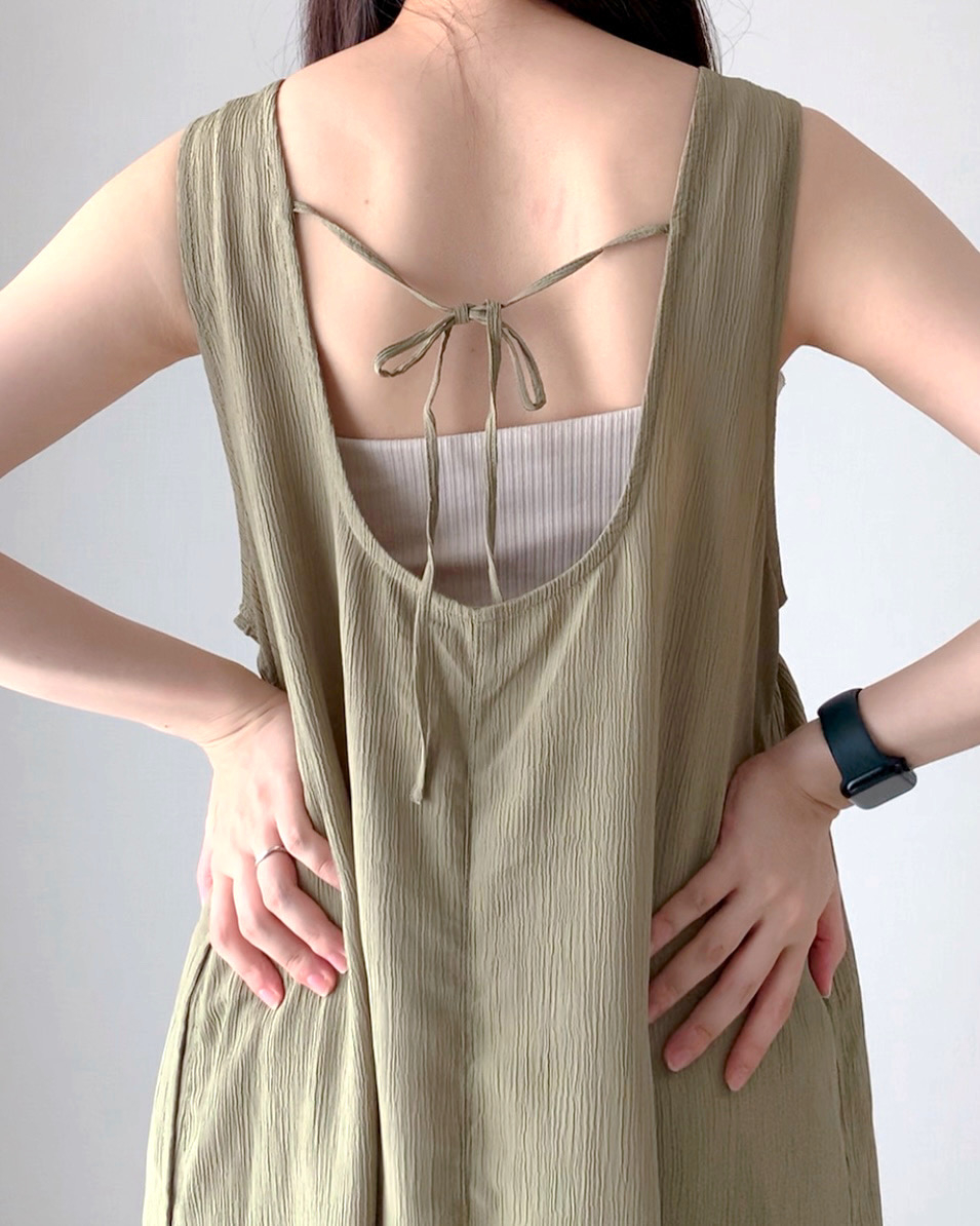 しまむらのおすすめワンピース「TNKTヨウリョウティア98」