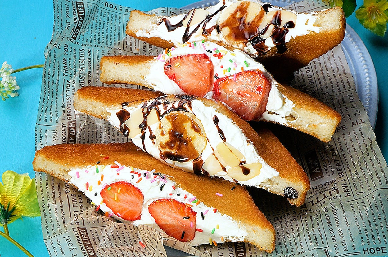 食パン最高傑作！朝食、おやつに♡揚げサンド レシピ・作り方｜Tasty