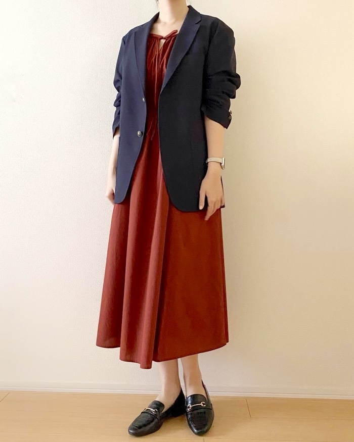 UNIQLO（ユニクロ）のおすすめファッションアイテム「ボリュームスリーブワンピース」のコーディネート