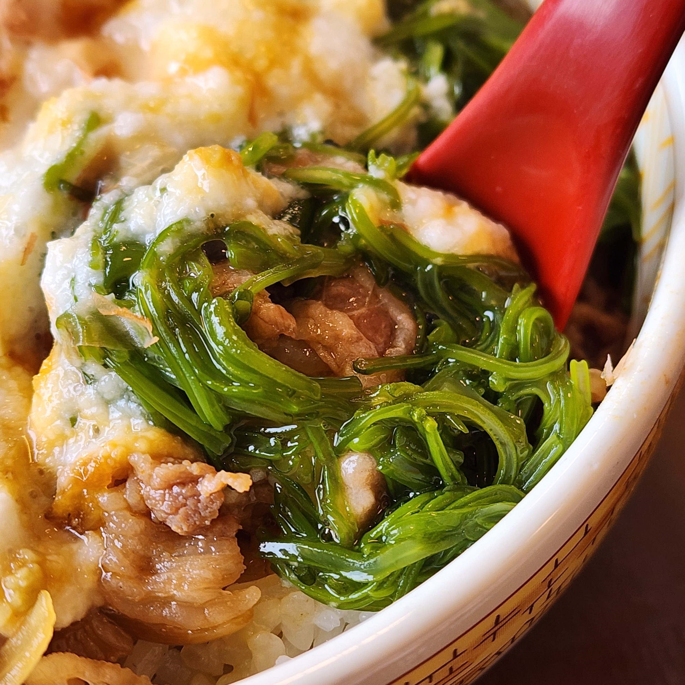 すき家のおすすめフード「山かけめかぶオクラ牛丼」