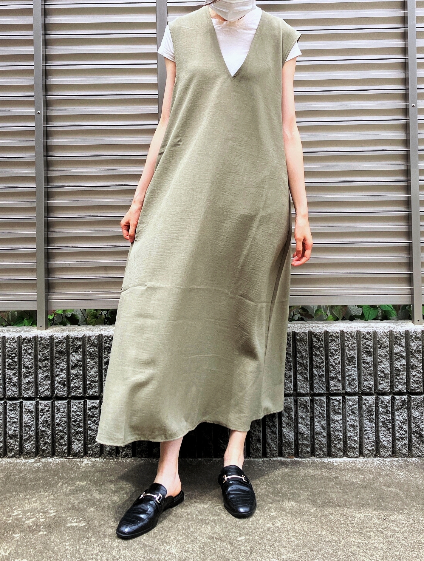 Honeys（ハニーズ）のおすすめワンピース「Vネックジャンスカ」