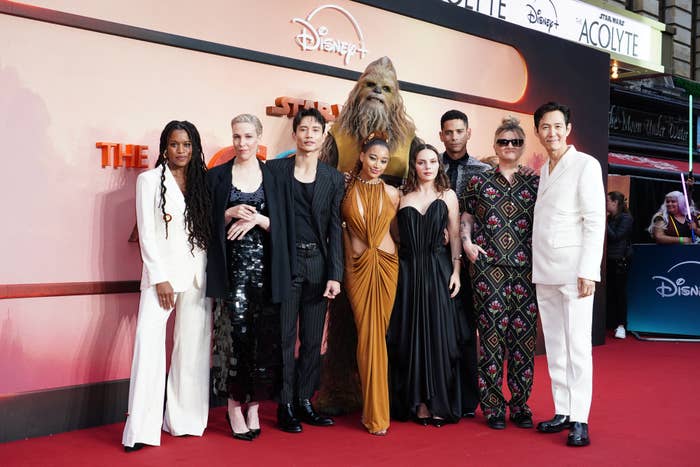 The cast of &quot;The Acolyte&quot; on the red carpet in London