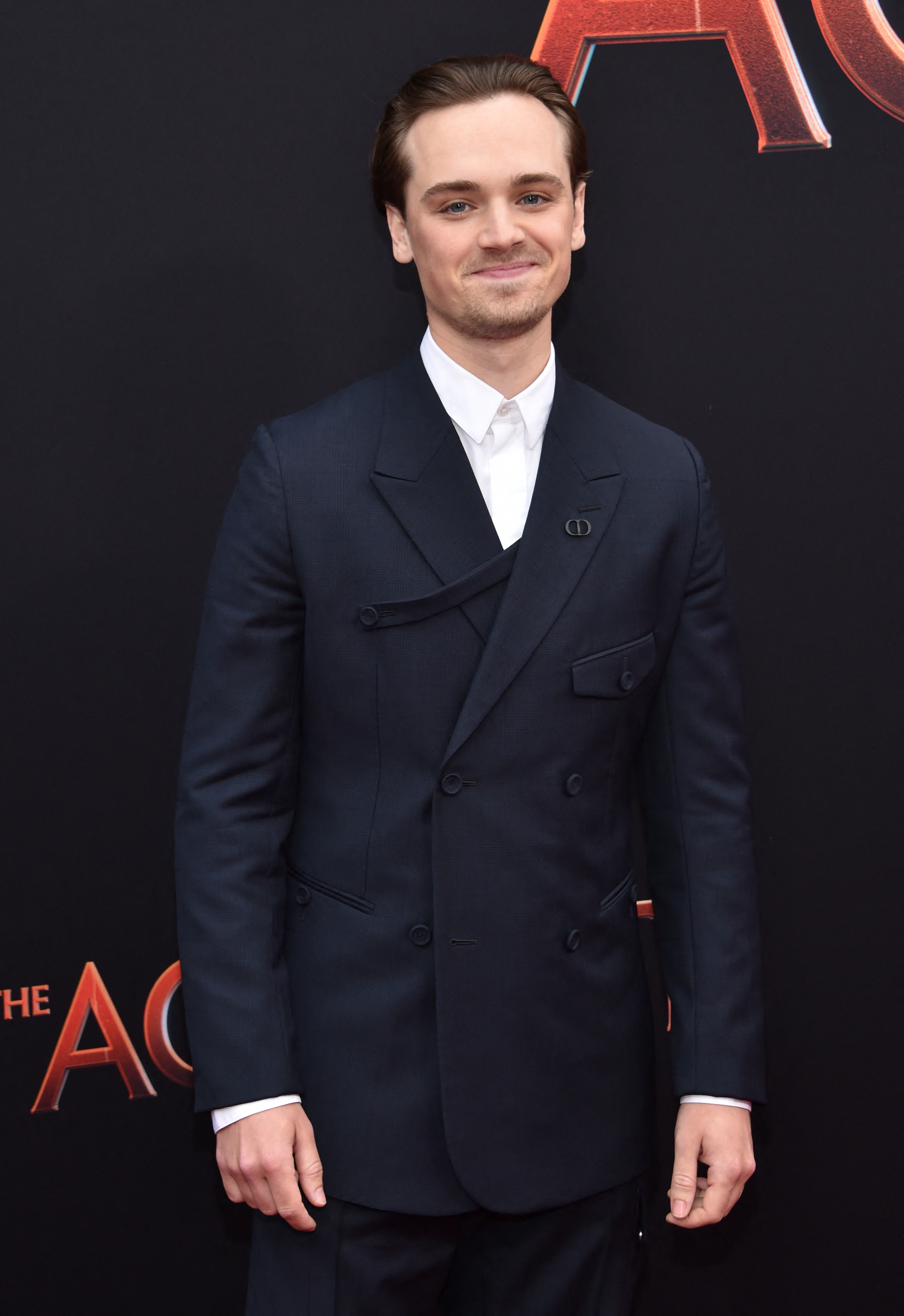 Dean-Charles Chapman in a suit at the Hollywood premiere of &quot;The Acolyte&quot;