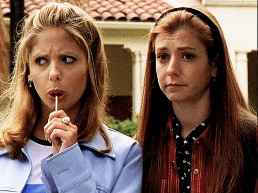 does alyson hannigan smoke cigarettes speaking with Harvey Fierstein's voice Alyson Hannigan | Live Action